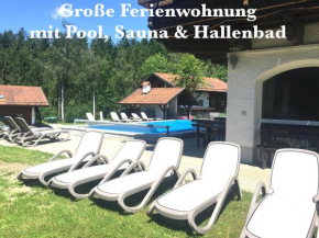 Große Ferienwohnung in Ferienanlage mit Pool, Sauna & Hallenbad Skipiste in der Nähe